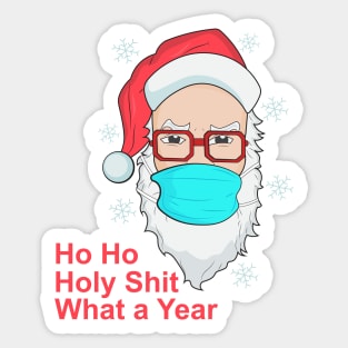 Ho Ho Holy Shit What a Year Sticker